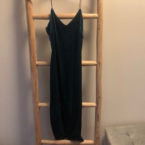 Small Windsor Green Velvet Dress